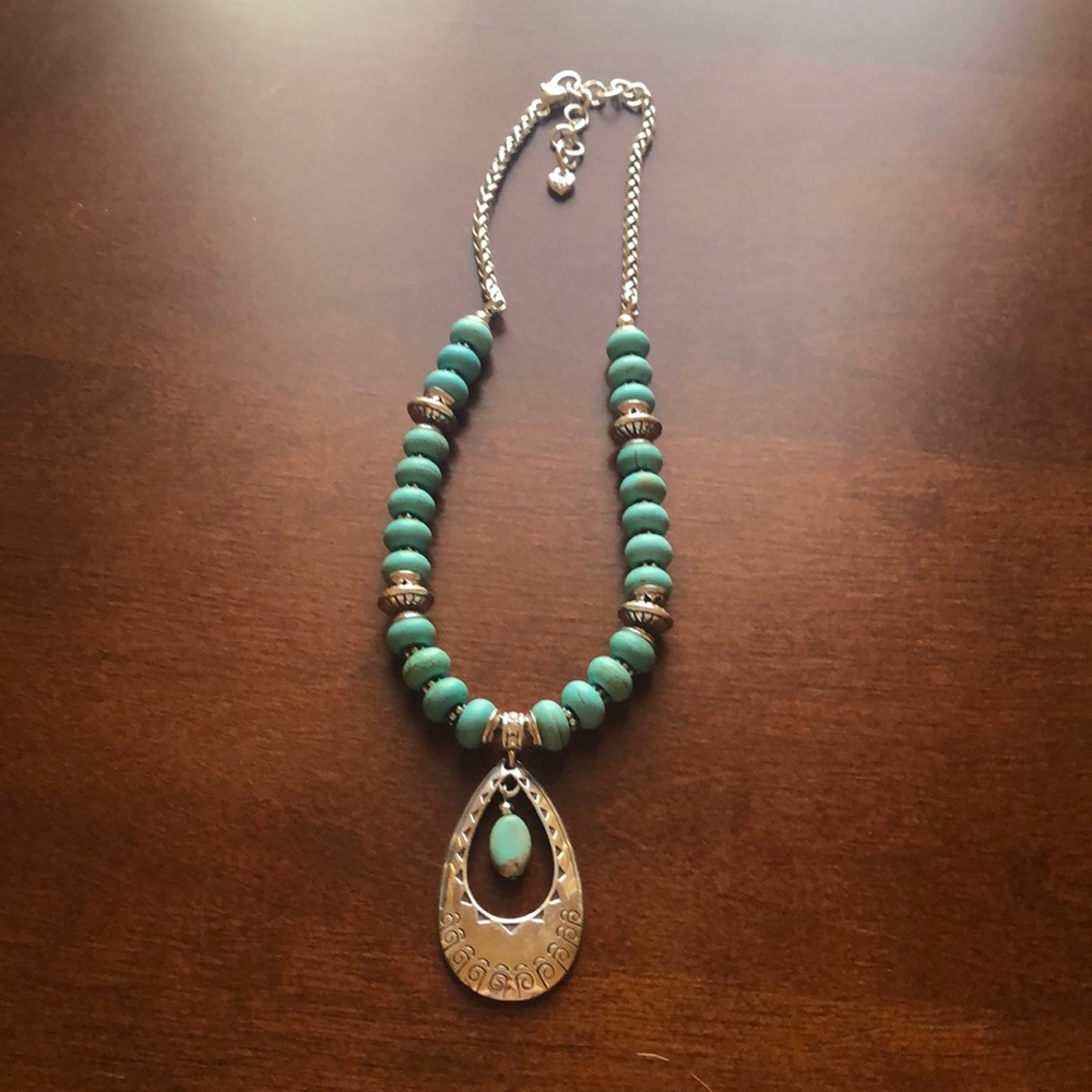 Brighton chunky turquoise necklace